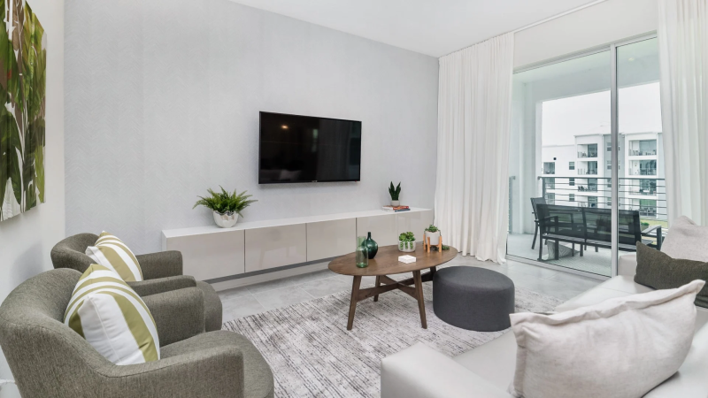 3 Storey Lake Resort 2 Bed Apartment Lounge
